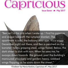 the caption for capricious magazine shows an elephant's head and tail