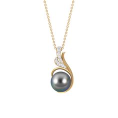 Product Details Indulge in the allure of this elegant Pearl Designer Pendant adorned with dazzling Diamond gemstones. The lustrous black Tahitian pearl takes center stage, exuding sophistication and beauty. The intricate design and the sparkling accents make this pendant a perfect choice for adding a touch of luxury to any ensemble. Product Information SKU SHP-PENDANT122036275 Weight 4.32 gm (Approximate) TAHITIAN PEARL INFORMATION No.of Stones 1 Pieces Total Weight 7.50 Carat (Approximate) Dime Elegant Tahitian Pearl Necklace For Formal Occasions, Elegant Black Pearl Necklace For Weddings, Formal Black Tahitian Pearl Necklace, Elegant Black Pearl Necklace, Pearl And Diamond Necklace, Tahitian Black Pearls, Signature Jewelry, Diamond Charm, Charm Pendant Necklace