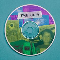 a cd with the words the o's on it sitting on a blue surface