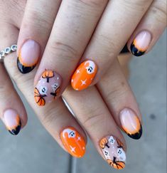 Art Ideas Halloween, Simple Halloween Nails, Country Acrylic Nails, Halloween Nail Art Ideas, Halloween Nail Ideas, April Nails, Sassy Nails, Fall Gel Nails, Square Nail Designs