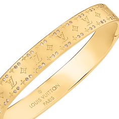 LOUIS VUITTON® - Nanogram Strass Bracelet - Gold Luxury Engraved Diamond Bracelet, Designer Diamond Jubilee Bracelet, Luxury Engraved Gold Bangle Bracelet, Designer Engraved Bangle Bracelets, Designer Engraved Yellow Gold Bracelet, Luxury Engraved Yellow Gold Diamond Bracelet, Designer Diamond Bangle Bracelet, Luxury Gold Bangle Bracelet, Luxury Engraved Bangle Bracelet