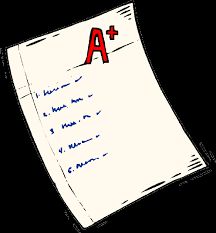 a piece of paper with the letter a on it