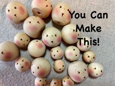 there are many wood beads that have been made to look like they are being used for crafts