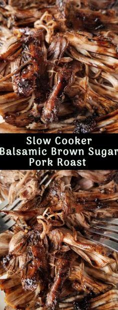 slow cooker balsamic brown sugar pork roast