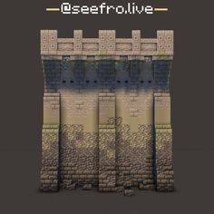 Minecraft Castle Color Scheme, Castle Inspo Minecraft, Minecraft Cave Castle, How To Build Minecraft Castle, Small Minecraft Castle Ideas, Minecraft Deep Slate Gradient, Mountain Side Castle Minecraft, Minecraft Texturing Walls, Minecraft Medieval Fortress