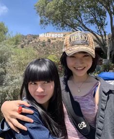 two young women standing next to each other