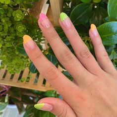 Nail Ideas Summer, Ideas Summer Nails, Summer Nails 2023, French Tip Acrylics, Summer Nail Ideas, 2023 Nails, Bright Summer Nails