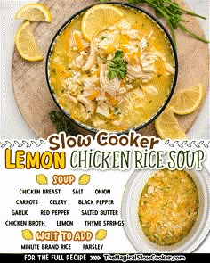 the recipe for slow cooker lemon chicken rice soup