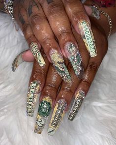 Instagram post by NAILS 💅🏾💕 • Jun 1, 2019 at 9:19am UTC Shiny Nails Designs, Designer Nails, Thanksgiving Nail Art, Special Nails, Girl Nails, Colored Acrylic