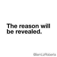 the reason will be revealed with black text on a white background