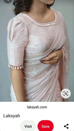 Simple And Cute Blouse Designs, Sleave Ideas Woman Saree Blouse, Blouse Design Half Sleeves, Sleeve Designs For Saree Blouse, Simple Half Hand Blouse Designs, Pattu Saree Blouse Hand Designs Latest, Half Hands Blouse Designs Latest, Plain Saree Blouse Designs Latest, Blouse Hand Designs With Beads