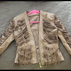 Very Clean No Damage Nude Jacket Size Small Never Worn Ever In Great Condition ! Brown Party Outerwear For Spring, Brown Spring Party Blazer, Colored Blazer, Suit Jackets, Blazer Suit, Suit Jacket, Coats Jackets, Jackets & Coats, Jackets For Women