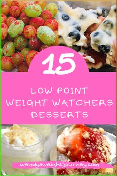 low point weight desserts with text overlay