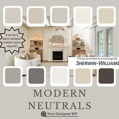 modern neutrals for the living room and kitchen