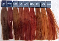 Red Hair Color Chart, Vibrant Red Hair, Cheveux Oranges, Wella Hair Color, Wella Koleston, Violet Brown, Professional Hair Color