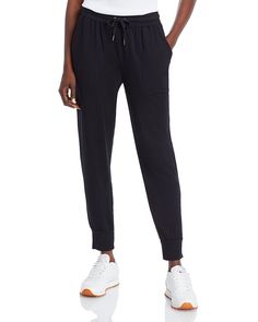 Splendid Patch Pocket Sweatpants  Women - Bloomingdale's Sporty Pants With Ribbed Waistband For Everyday, Sporty Pants With Ribbed Waistband, Sporty Stretch Joggers For Everyday, Black Joggers With Elastic Side Panels For Loungewear, Casual Comfort Stretch Joggers With Elastic Side Panels, Comfort Stretch Bottoms With Pockets For Jogging, Athleisure Joggers With Comfort Stretch And Pockets, Black Joggers With Comfort Stretch And Pockets, Comfortable Fit Sweatpants With Pockets For Jogging