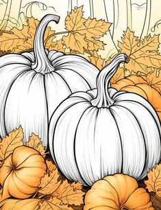 Fall Coloring Pages - Build Essential Skills Processing Feelings, Artistic Process, Express Emotions, Fall Coloring, Fall Coloring Pages, Watercolor Projects, Relaxation Techniques, Mini Canvas