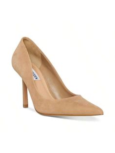 Steve Madden's Classie pumps pair elongated pointed toes and sleek stilettos adding gorgeous lines to dressy style. 
3-3/4" stiletto heel 
Pointed-toe slip-on pumps 
Leather upper; manmade lining; manmade sole 
Imported 
Women's Classie Pointed Toe Stiletto Pumps Tan Nubuck Sexy,Fashionable    Plain    Women Shoes, size features are:Bust: ,Length: ,Sleeve Length: Steve Maddens, Dressy Style, Slip On Pumps, Dressy Fashion, Stiletto Pumps, Stiletto Heel, Women's Pumps, All Fashion, Steve Madden