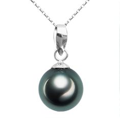 PRICES MAY VARY. Material: 925 sterling silver, freshwater cultured black pearls in the South China Sea A carefully selected pearl with a thick iridescent nacre. The pearls are mounted in the finest 925 sterling silver and hung on a matching 17-inch chain. Gloss 9-10 mm diameter round black Tahiti cultured pearls in the South China Sea. Whether it's a formal evening or a casual day, you can wear it on any occasion. Black freshwater pearl pendants and sterling silver necklaces have the energy to Black Tahitian Pearl Pendant Necklaces, Black Tahitian Pearl Pendant Necklace, Black Pearl Pendant, Pearls Choker, Black Freshwater Pearls, Tahitian Pearl Necklace, Ladies Necklace, Pearl Necklace Designs, White Pearl Necklace