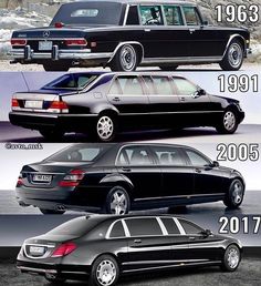 an image of the evolution of luxury cars