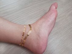 "Chevron Arrow Anklet * Sequin Chain Anklet * boho anklets for women * Anklet Bracelet * 18k gold Chain Anklet * delicate Anklet -------------------------------------------------- Chain: 8.5-10.5\" adjustable -------------------------------------------------- ♥ Gold Plated ------------------------------------------------- Check out bracelet version for here! https://www.etsy.com/listing/619623114/18k-gold-45mm-wide-thinck-chain-bracelet?ref=shop_home_active_1" Trendy Gold Anklets For Festivals, Trendy Gold Ankle Wrap Anklets, Minimalist Gold Bracelet For Festivals, Gold Ankle Wrap Bracelets For Festivals, Handmade Gold Ankle Wrap Jewelry, Handmade Trendy Gold Anklets, Trendy Handmade Gold Anklets, Handmade Gold Anklets For Summer, Trendy Gold Anklet As Gift