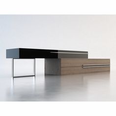 an office desk with two drawers on each side