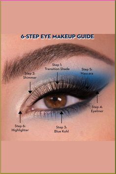 I must’ve been about 12-years-old when I first started experimenting with makeup, and each time I went to apply shadow to my lids, I always… Eyeshadow For A Blue Dress, Blue Eye Show Makeup, Eyeshadow To Go With Blue Dress, Blue Makeup Looks For Hooded Eyes, Make Up Navy Blue Dress, Raven Claw Makeup, Winter Blue Eyeshadow Looks, Blue Aesthetic Eye Makeup, Navy Blue Dress Prom Makeup