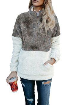 Gray Tie-dye Oversize Fluffy Fleece Pullover Sweatshirt Wholesale Sweatshirts, Sherpa Fabric, Grey Tie Dye, Grey Tie, Tie Dye Designs, Fleece Sweater, Pullover Jacket, Pocket Detail, Pullover Sweatshirts