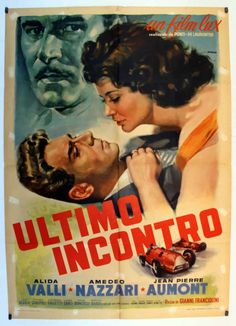 an old movie poster with two women and a man in the background, one is holding another woman's neck