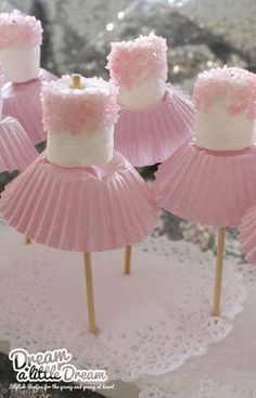 the facebook page for marshmallows is displayed with pink cupcakes on sticks