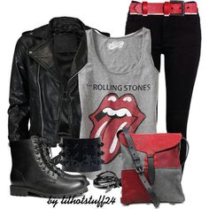 Concert Rock Style Girl, Punk Rock Outfits For Women, Rocker Outfit, Rocker Girl, Rock Outfit, Rock Outfits, Rocker Style, Rocker Chic