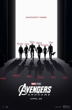 the movie poster for avengers end game