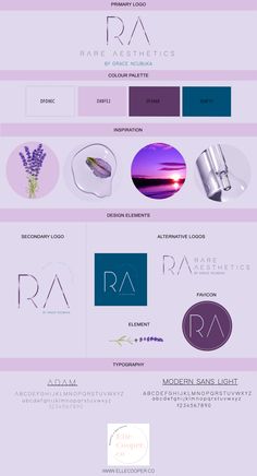 the different types of logos are shown in this graphic design guide, which shows how to use