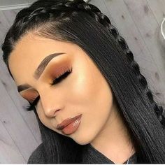 2019 Makeup, Beauty Make-up, Makeup Eye Looks, Makeup Tips For Beginners, Make Up Looks, Long Black Hair, Beauty Eyes, Baddie Hairstyles