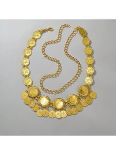 Fashionable Golden Heavy Metal Coin Tassel Waist Chain For Women Dress Accessories Halloween Gold    Zinc Alloy Tribal   All Wedding & Event, size features are:Bust: ,Length: ,Sleeve Length: Gold Collar, Waist Chain, Bridal Belt, Kids Beachwear, Bridal Accessories, Apparel Accessories, Heavy Metal, Dress Accessories, Wedding Accessories