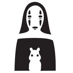 a person wearing a mask with a rabbit in front of them, and the word spirited written