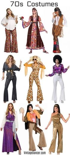 70s Outfits - 70s Style Ideas for Women 70s Fashion For Women, 70s Outfits Women, 70s Outfits Party, 70s Costumes, Hippy Costume, 70s Outfits Ideas