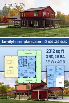 two story house plan with 3 car garage and living room in the back ground level