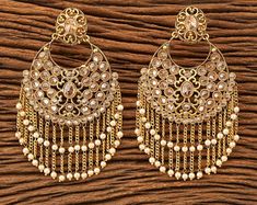 Kundan EarringsFashion EarringsWedding giftBridal | Etsy Traditional Pierced Bridal Earrings For Wedding, Elegant Drop Jhumkas For Anniversary, Elegant Drop Earrings Jhumkas For Anniversary, Elegant Jhumkas For Anniversary, Traditional Wedding Chandelier Earrings, Festive Dangle Earrings For Anniversary, Bridal Drop Earrings For Anniversary And Festivals, Anniversary Bridal Drop Earrings For Festivals, Elegant Hoop Earrings For Weddings And Festivals