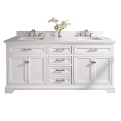 Lark Manor Annaline 72'' Free-standing Double Bathroom Vanity with Engineered Stone Vanity Top & Reviews | Wayfair 72” Bathroom Vanity, Stone Vanity Top, Stone Vanity, Ceramic Undermount Sink, Elegant Vanity, Mosaic Wall Tiles