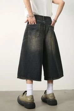 The underground opens its secrets. DETAILSMaterial: Cotton, PolyesterWaist Type: High Punk Shorts, Harajuku Aesthetic, Casual Denim Shorts, Denim Pants Fashion, Denim Jorts, Mens Denim Shorts, All Jeans, American Denim, Summer Jeans