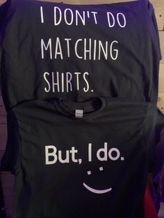 Couples matching shirt. Any color shirt you would like Boyfriend And Girlfriend Shirts Matching, Cute Matching Things For Couples, Couples Cotton Tops With Letter Print, Black Cotton Couples T-shirt, Black Cotton T-shirt For Couples, Duo Shirts, Matching Fits Couples, Couple Shirts Funny, Matching Shirts For Couples