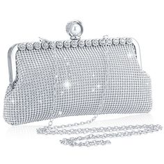 PRICES MAY VARY. Product Included: you'll get a round ball crystal evening clutch hand bag that can be applied in different styles such as evening bags, party purses, and wedding purses to match most outfits Reliable Material: the round ball crystal evening clutch hand bags are mainly made of PU, rhinestones and fabrics; They are reliable and strong to use; They have a delicate appearance and are easy to open and close Proper Size: round ball crystal evening clutch hand bags measure approx. 9.84 Silver Glamorous Evening Bag For Party, Glamorous Crystal Clutch For Prom, Glamorous Crystal Evening Bag For Prom, Metal Clutch Evening Bag For Party, Metal Evening Clutch Bag For Party, Silver Evening Bag With Chain Strap For Events, Metal Evening Clutch For Parties, Sparkling Crystal Evening Bag For Events, Silver Metal Bag For Events