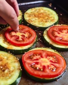 Oh my goodness! I made this recipe for a potluck, and it was wolfed down in no time - Payhip Tomato Bites, Best Zucchini Recipes, Easy Zucchini Recipes, Zucchini Tomato, Healthy Vegetable Recipes, Roasted Vegetable Recipes, Vegetable Side Dishes Recipes, Easy Zucchini, Low Carb Zucchini