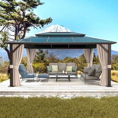 A 12'x16' outdoor gazebo with curtains and netting, featuring a polycarbonate double roof canopy, is a fantastic choice for those seeking a durable and stylish outdoor space.
Key Features:
    Spacious Dimensions: The 12'x16' size provides ample room for various activities, from dining to relaxing.
    Curtains and Netting: The curtains offer privacy and protection from the elements, while the netting helps keep out insects.
    Polycarbonate Double Roof: The polycarbonate roof is highly durable, UV-resistant, and provides excellent weather protection.Versatility: The gazebo can be customized with various accessories and decorations to suit your personal style.
#OutdoorGazebo #PolycarbonateRoof #Curtains #Netting #Durable #OutdoorLiving #Backyard #HomeImprovement #DIY #GardenStructure Roof Canopy, Outdoor Gazebo, Steel Roof, Outdoor Gazebos