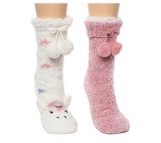 Kick back in cute and cozy comfort with this set of slipper socks, each pair featuring a fun design, gripper bottoms, and faux-shearling lining for warmth. From Cuddl Duds. Slippers Socks, Cuddl Duds, Kick Backs, Slipper Socks, Comforters Cozy, Cool Designs, Slippers, Socks, Gift Ideas