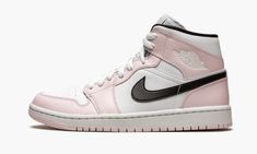 Shop Wmns Air Jordan 1 Mid "Barely Rose" at Stadium Goods, the world's premier marketplace for authentic sneakers and streetwear. In stock and ready to ship. Jordan 1 Mid Barely Rose, Mid Jordan 1, Jordan Mid, All Jordans, Dr Shoes, Jordan Shoes Girls, Nike Air Jordan 1 Mid, Rose Shoes, Womens Air Jordans