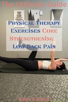 physical therapy exercises core strengthening low back pain Low Back Strengthening Exercises, Exercises For Lower Back, Back Strengthening Exercises, Core Strength Exercises, Hip Strengthening Exercises, Therapy Exercises, Stability Exercises, Core Strengthening