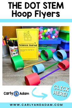 Teach your elementary students how to make hoop gliders with this Dot Day STEM challenge by Carly and Adam! Great companion to The Dot by Peter Reynolds. This is an excellent International Dot Day Activity. This STEM challenge and over 500 more are available in the STEM Teachers Club Membership. Click for your $5 off coupon code. Peter H Reynolds, Stem Centers, Experiments Kids