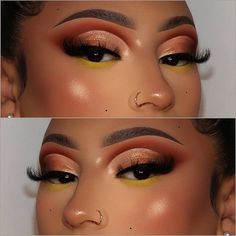 Makeup Inspiration Brown Skin, Makeup Artistique, Soft Eye Makeup, Orange Makeup, Magical Makeup, Fall Makeup Looks, Face Beat